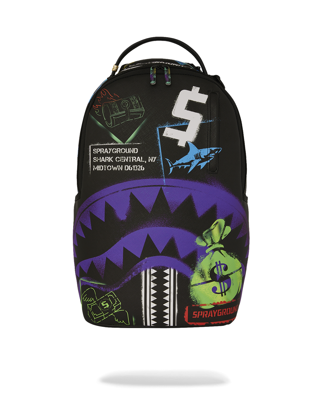 Sprayground Zaino Big Backpack Scuola City Viaggio Shark b7620