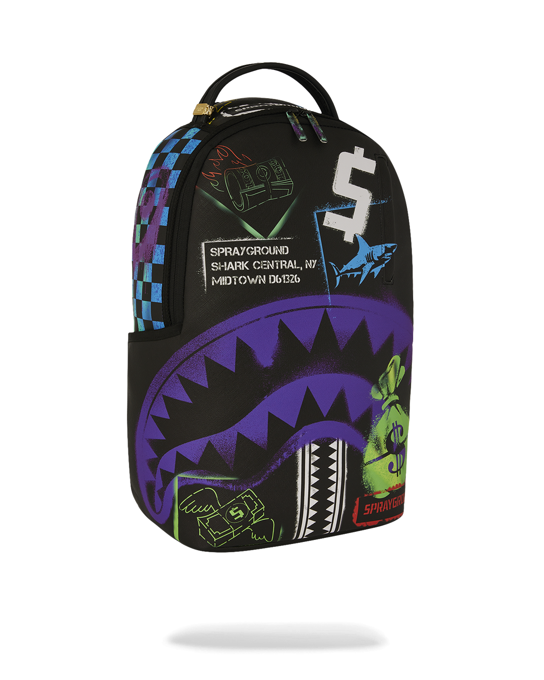 Sprayground Zaino Big Backpack Scuola City Viaggio Shark b7620