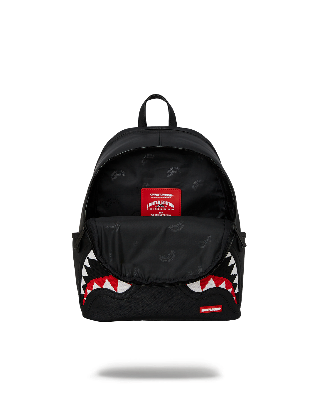 Sprayground Zaino Stampa Fantasia Squalo Bocca Uomo Savage Donna FLY KNIT MOUTH SAVAGE B8024