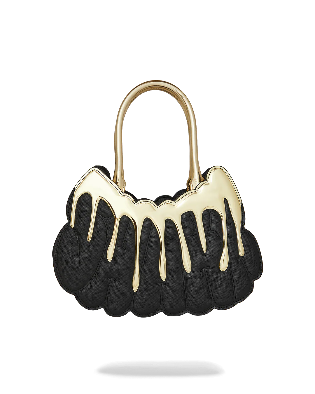 Sprayground Borsa bauletto a mano handbag black gold 16x30x11 cm