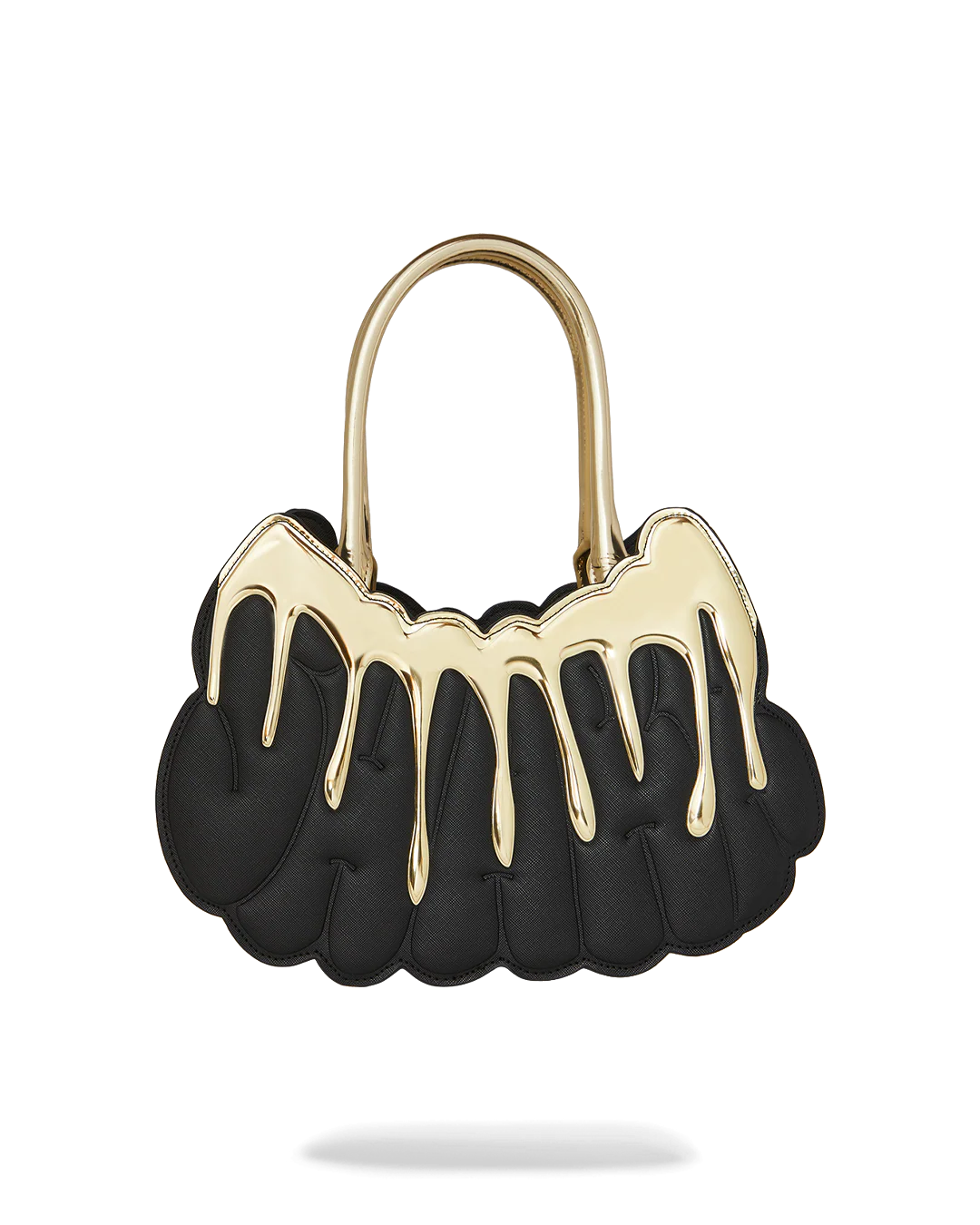 Sprayground Borsa bauletto a mano handbag black gold 16x30x11 cm