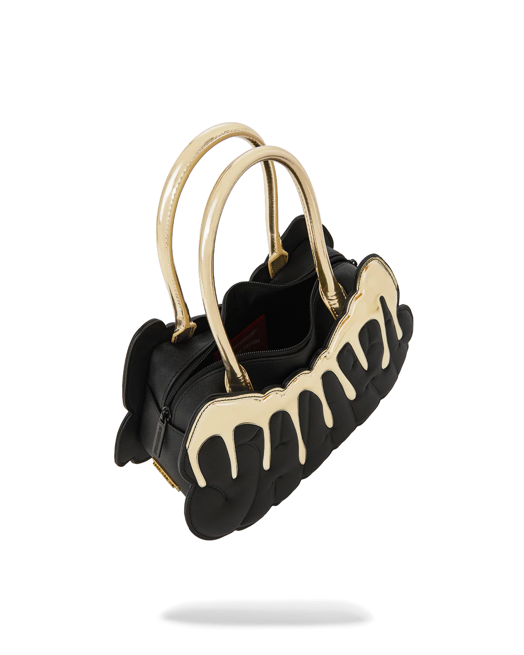 Sprayground Borsa bauletto a mano handbag black gold 16x30x11 cm
