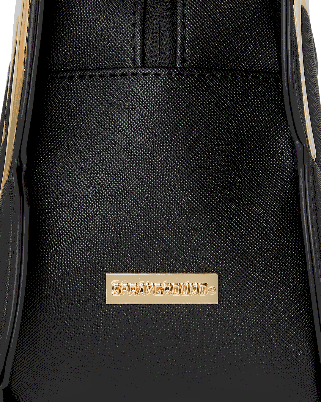 Sprayground Borsa bauletto a mano handbag black gold 16x30x11 cm