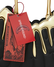 Sprayground Borsa bauletto a mano handbag black gold 16x30x11 cm