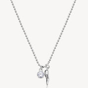 Brosway collana acciaio 304 cubic zirconia cornetto portafortuna desideri BEIN008