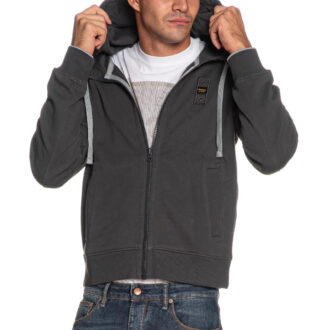Blauer Felpa Full zip e Cappuccio Cardinton grigio urban uomo