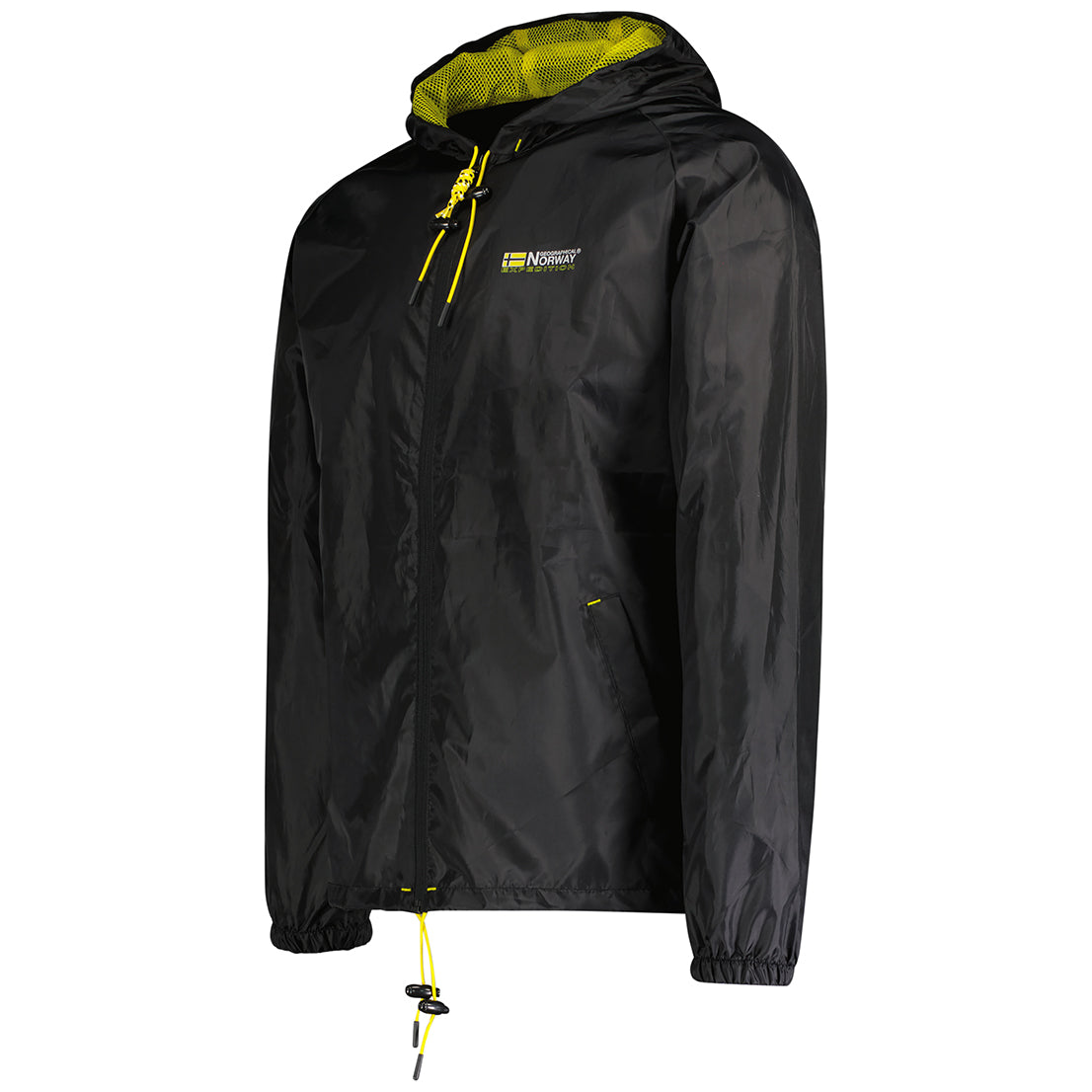 Geographical Norway Giacchetto Windbreaker Boat Impermeabile Nero Uomo