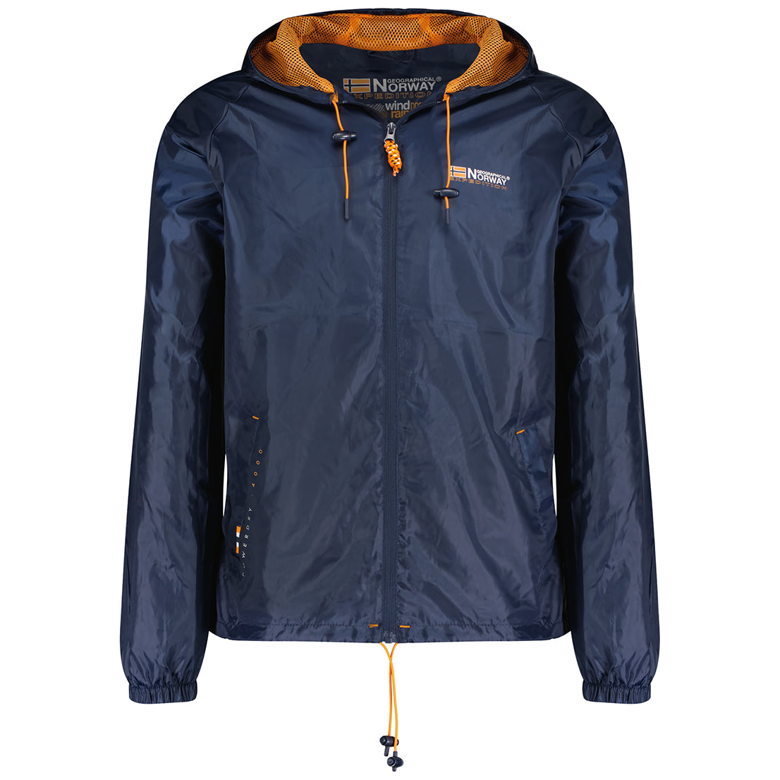 Geographical Norway Windbreaker Waterproof Blue Men