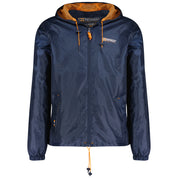 Geographical Norway Windbreaker Waterproof Blue Men