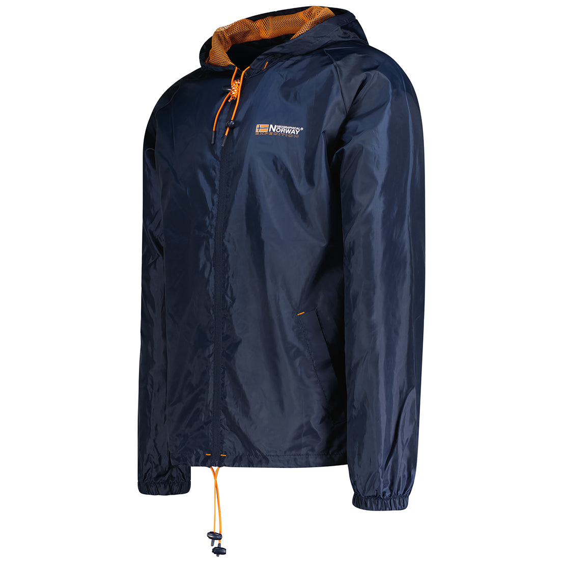 Geographical Norway Windbreaker Waterproof Blue Men