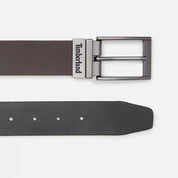 Timberland Cintura Reversibile Classic Rev Belt 38mm in Pelle Marrone Scuro Uomo