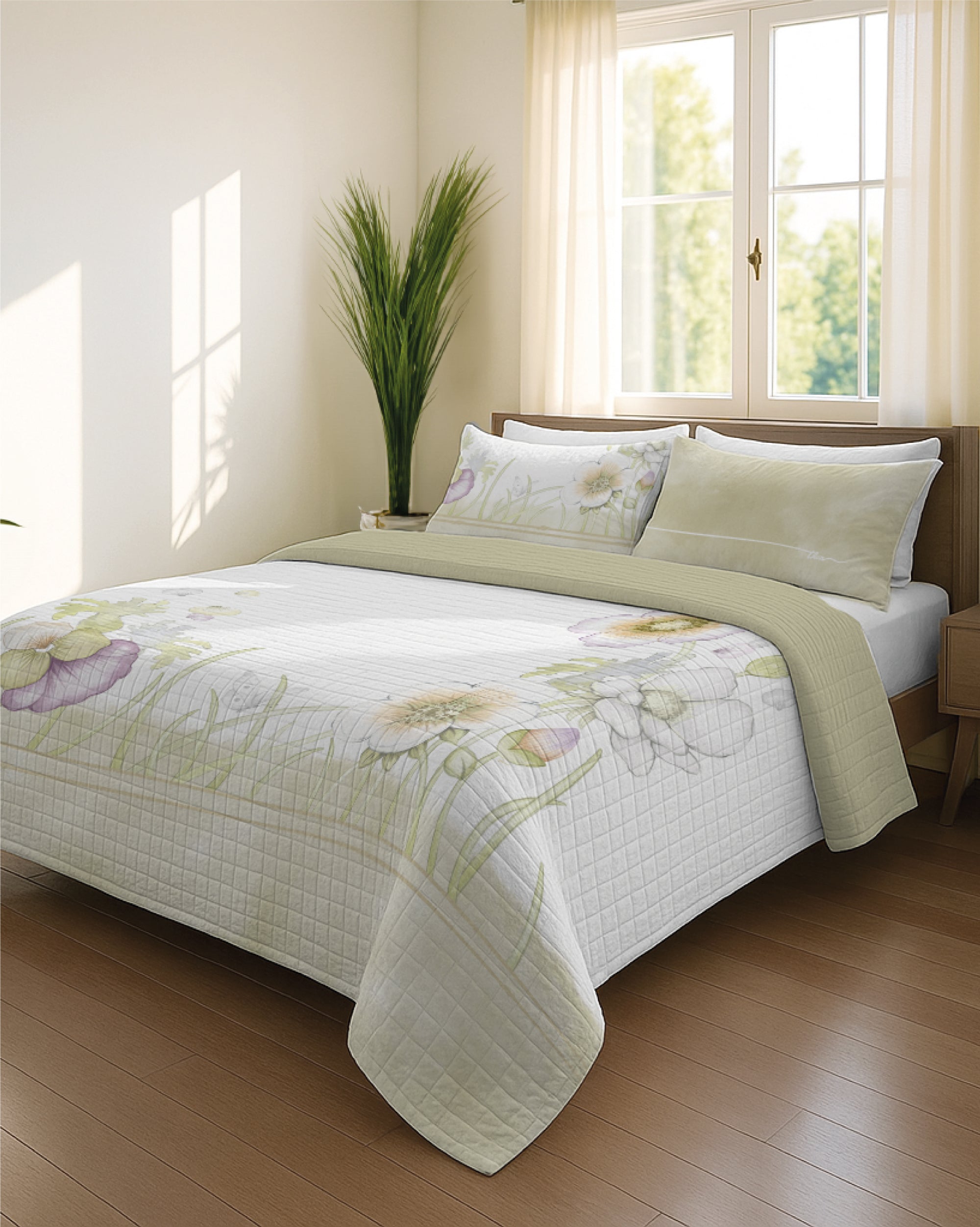 THUN Trapuntino Matrimoniale 250x250 cm 4 bloom multicolor B201539