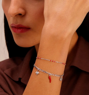 Brosway Bracciale Donna Acciaio Cristalli Cornetto/quadrifoglio Chant BAH64