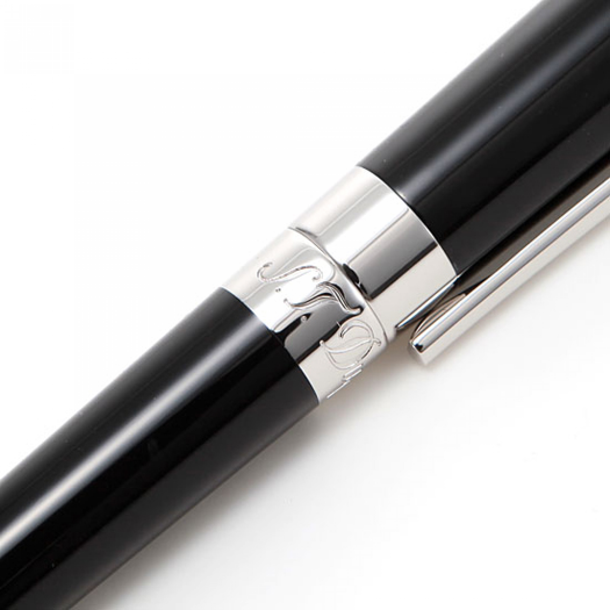 S.t.dupont penna stilografica liberte fountain pen cromo nero 460674