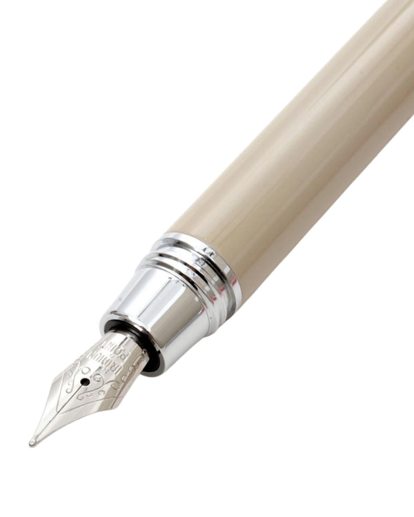 Agspalding&amp;bros. Short Classic Beige Unisex Fountain Pen-2