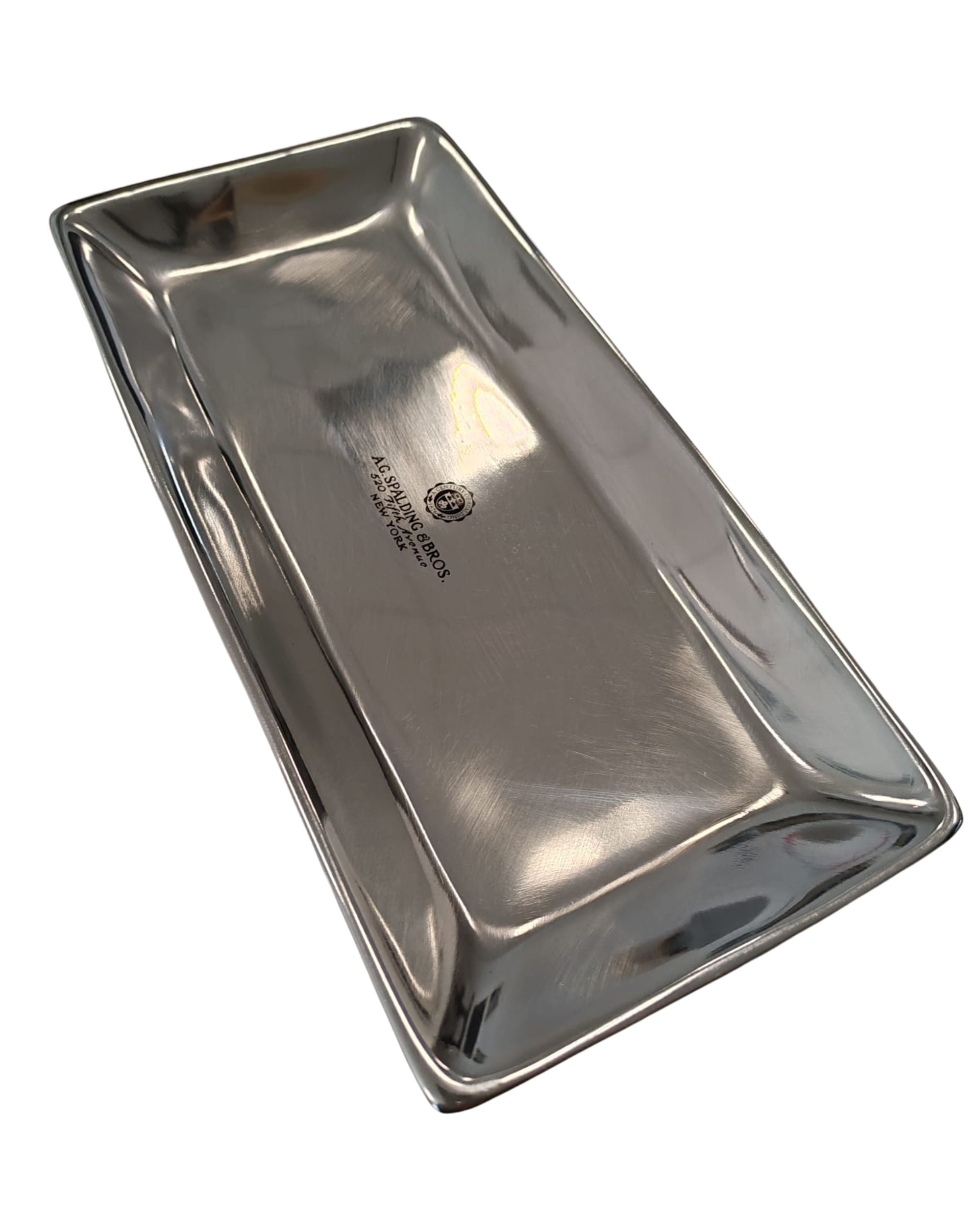 A.g.spalding&bros. Piatto Centrotavola Rettangolare Medium Argento Unisex