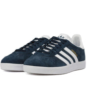 Adidas Sneaker Casual Gazelle in Pelle Suede Blu Navy Uomo