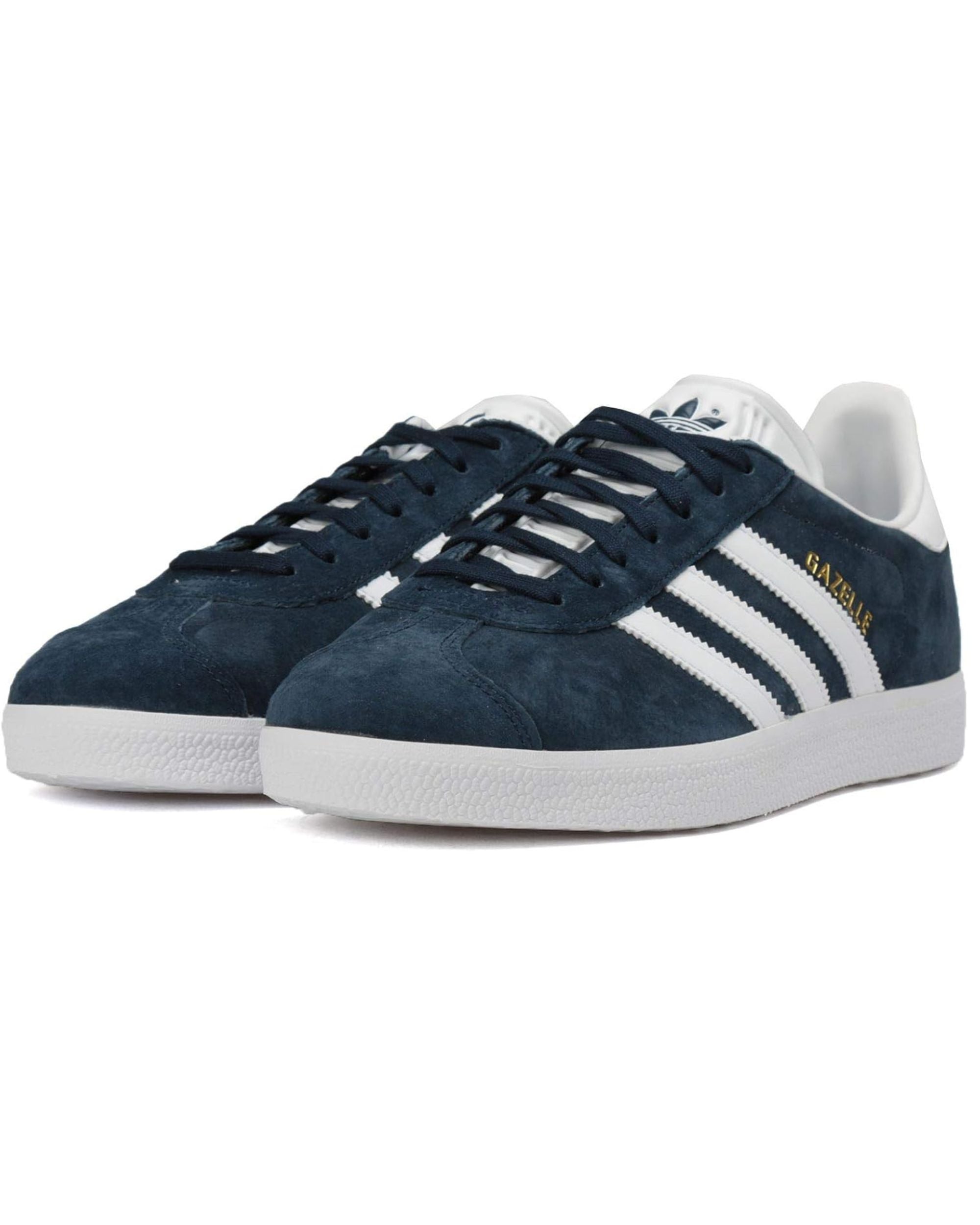 Adidas Sneaker Casual Gazelle in Pelle Suede Blu Navy Uomo