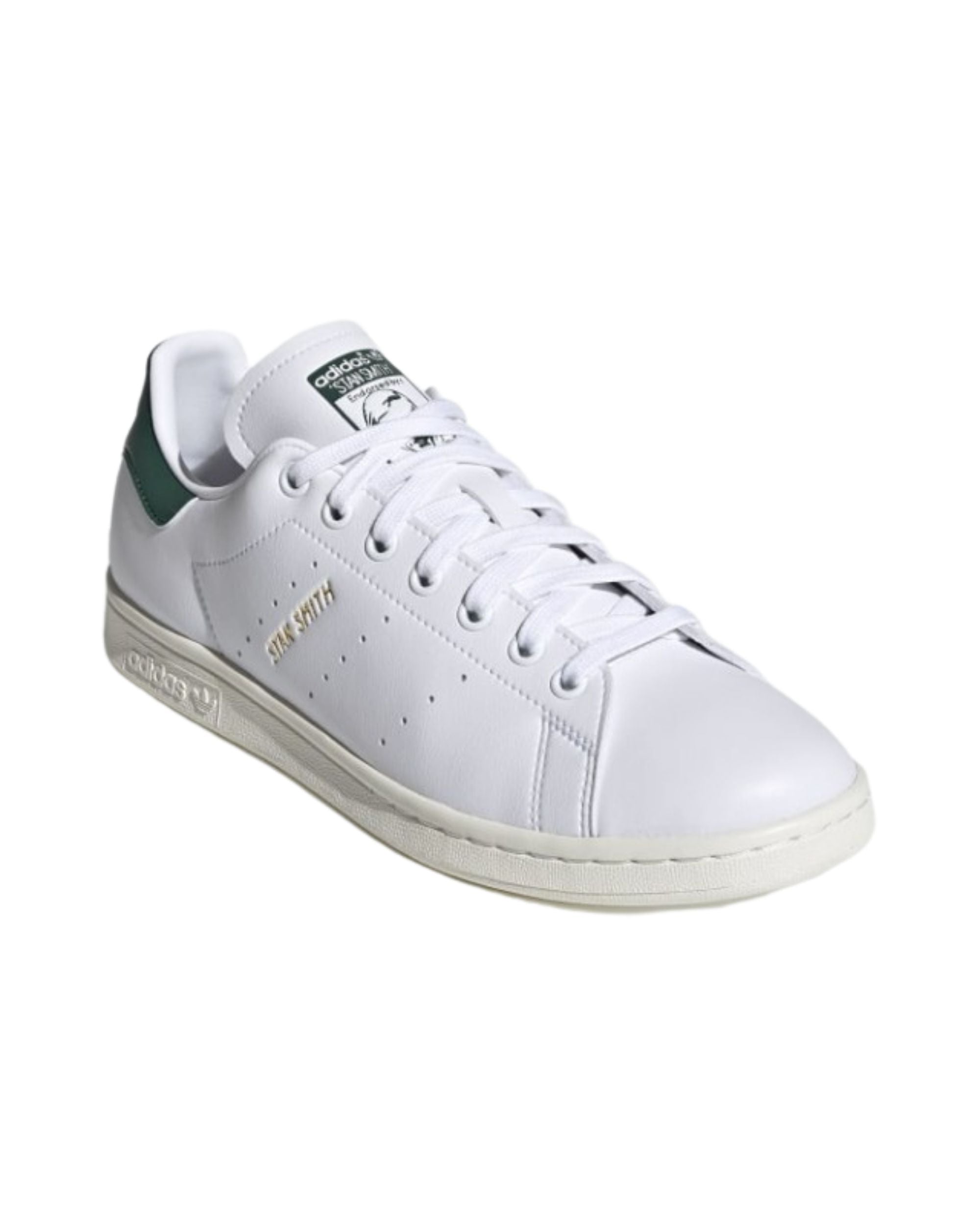 Adidas Sneaker Casual Stan Smith Tomaia in Pelle Bianco Verde Uomo