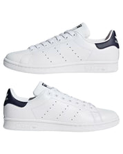 Adidas Scarpe Sneaker Stan Smith in Pelle Bianco Blu Uomo