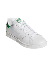 Adidas Sneakers Stan Smith in Pelle Bianco Bianco Verde Uomo