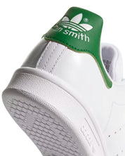 Adidas Sneakers Stan Smith in Pelle Bianco Bianco Verde Uomo