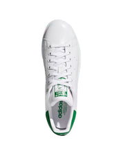 Adidas Sneakers Stan Smith in Pelle Bianco Bianco Verde Uomo