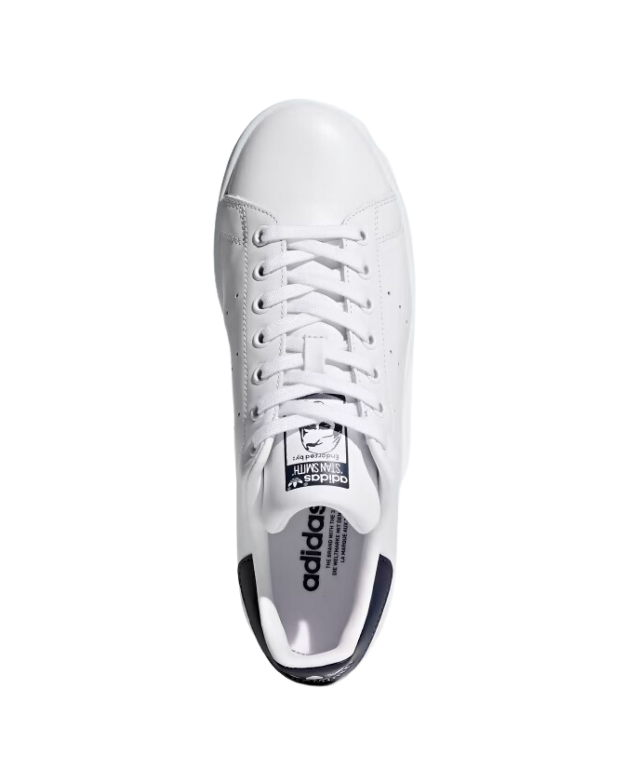 Adidas Sneaker Stan Smith in Pelle Bianco Nero Uomo