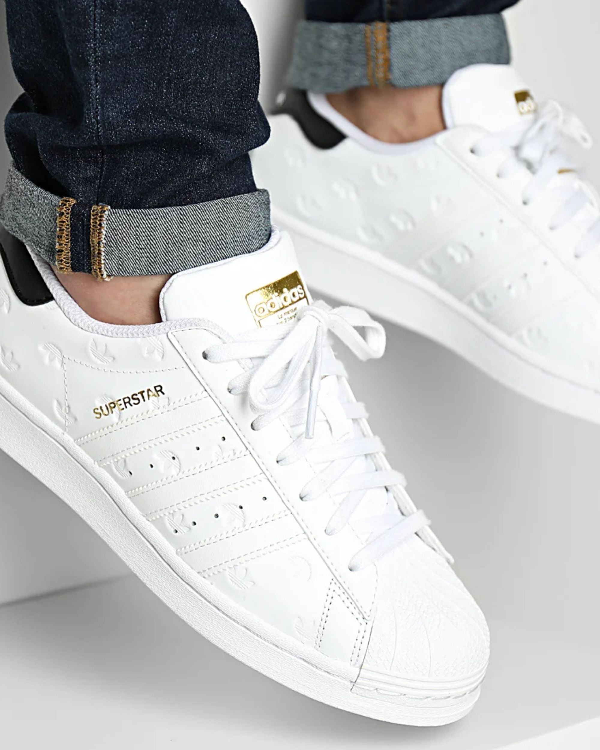 Adidas Pelle Bianco Donna