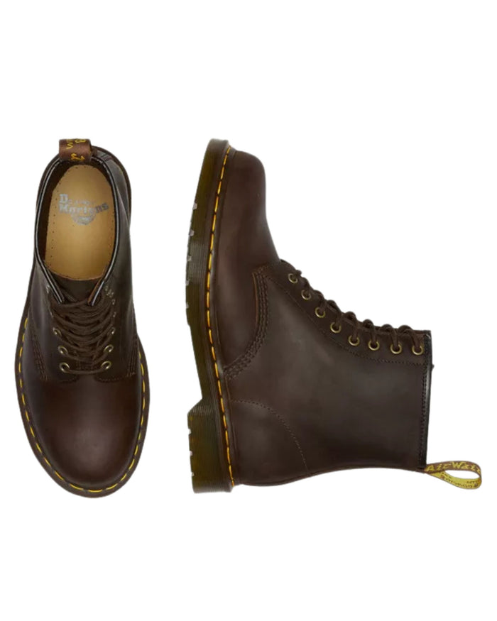 Dr. Martens 1460 Dark Brown Crazy Horse Marrone Unisex 7