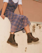 Dr. Martens Stivaletti 1460 Dark Brown Crazy Horse Marrone Unisex