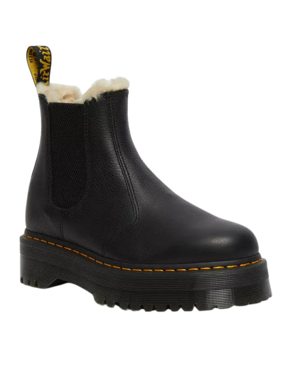 Dr Martens Chelsea 2976 Quad Fl Nero Donna-2