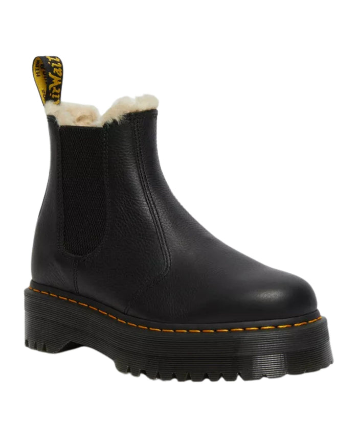 Dr Martens Chelsea 2976 Quad Fl Nero Donna 2