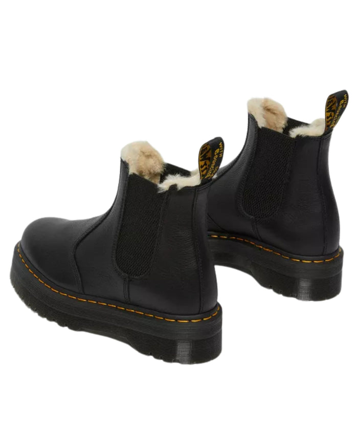 Dr Martens Chelsea 2976 Quad Fl Nero Donna 7