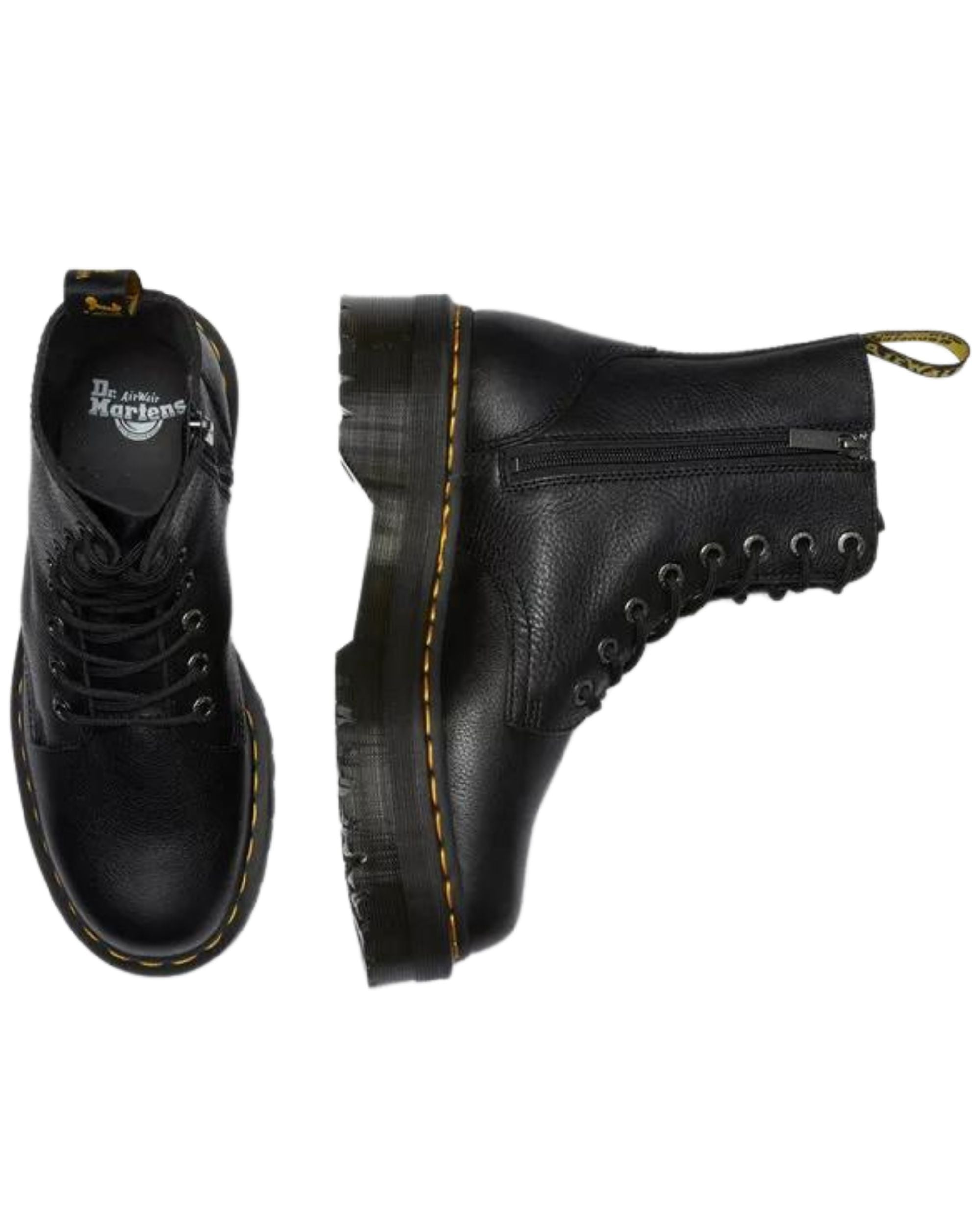 Dr. Martens Jadon Boot Black Pisa Version Black Women