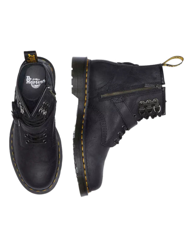 Dr Martens2 1460 Hdw Pull Up Nero Donna-2