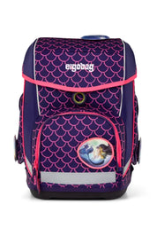 Ergobag Set Zaino Scolastico Pearl 5 Pezzi in Poliestere Viola Set Cubo Bambina