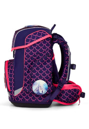 Ergobag Set Zaino Scolastico Pearl 5 Pezzi in Poliestere Viola Set Cubo Bambina