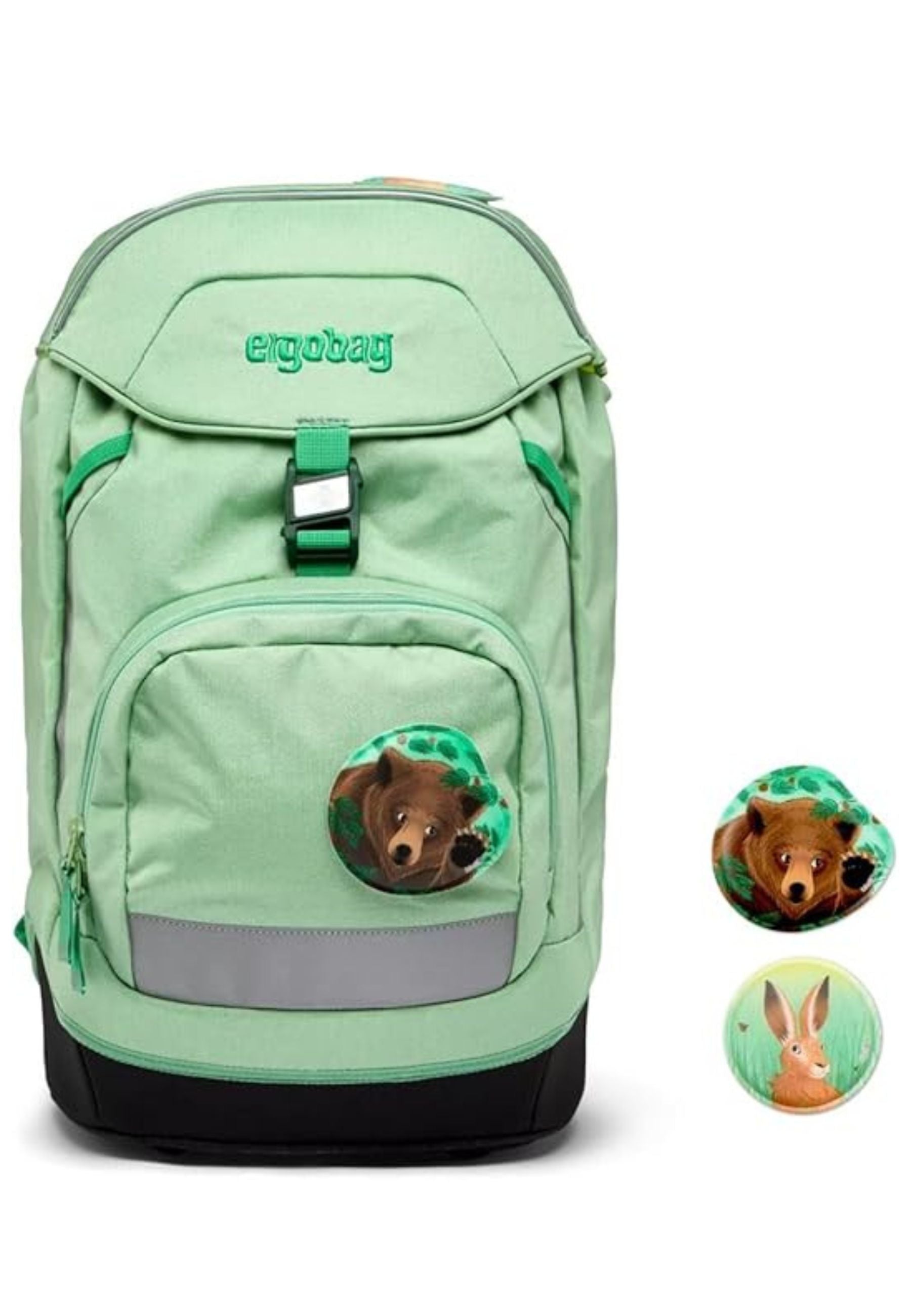 Ergobag Ergonomic Customizable Eco Resistant Water Dirt Green Child