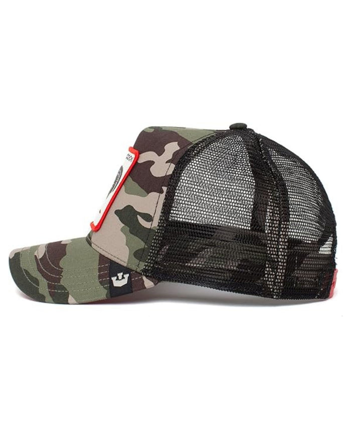 Goorin Bros. Trucker Cap Con Visiera Patch Animale 'camo Rooster' Pattern Unisex 3