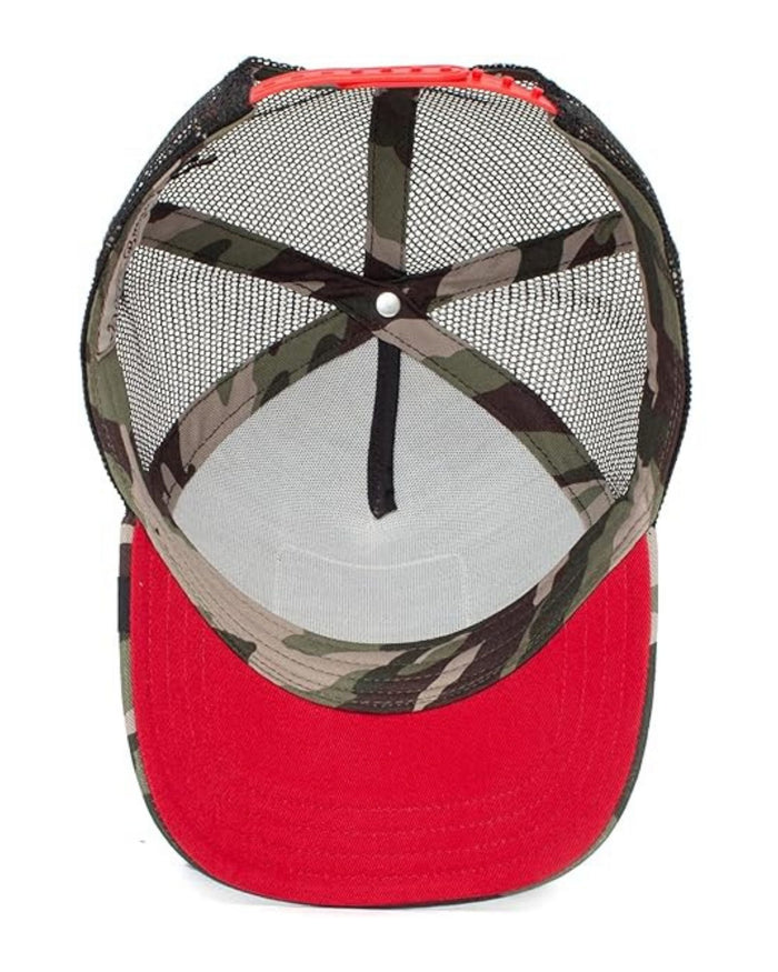 Goorin Bros. Trucker Cap Con Visiera Patch Animale 'camo Rooster' Pattern Unisex 4