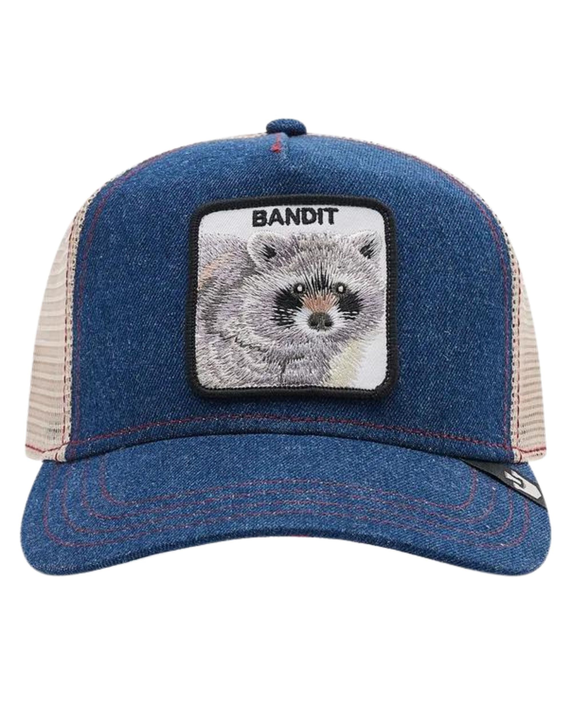 Goorin Bros. Cappellino Trucker Cap Denim Collection 'the Bandit' Blu Beige Unisex