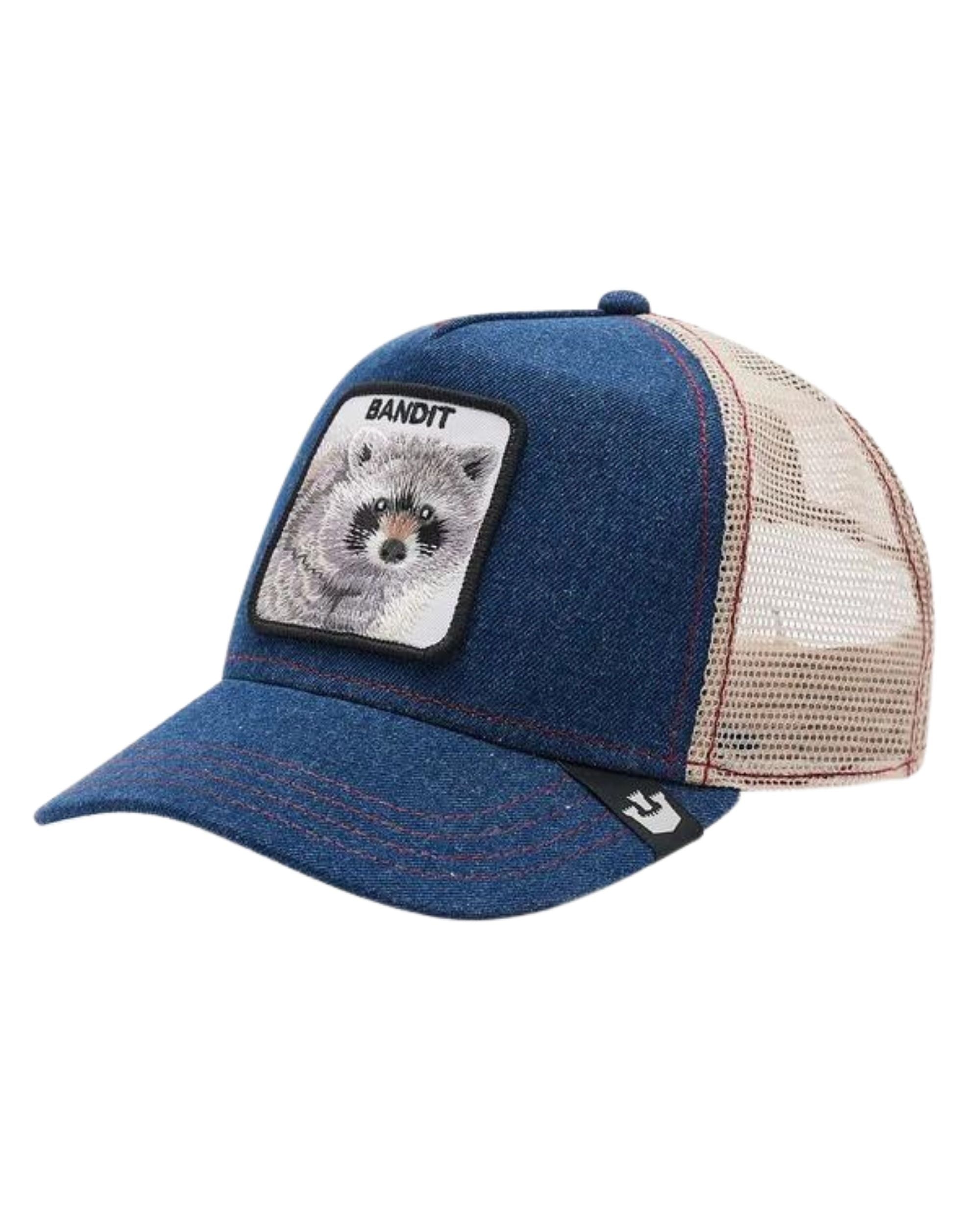Goorin Bros. Cappellino Trucker Cap Denim Collection 'the Bandit' Blu Beige Unisex
