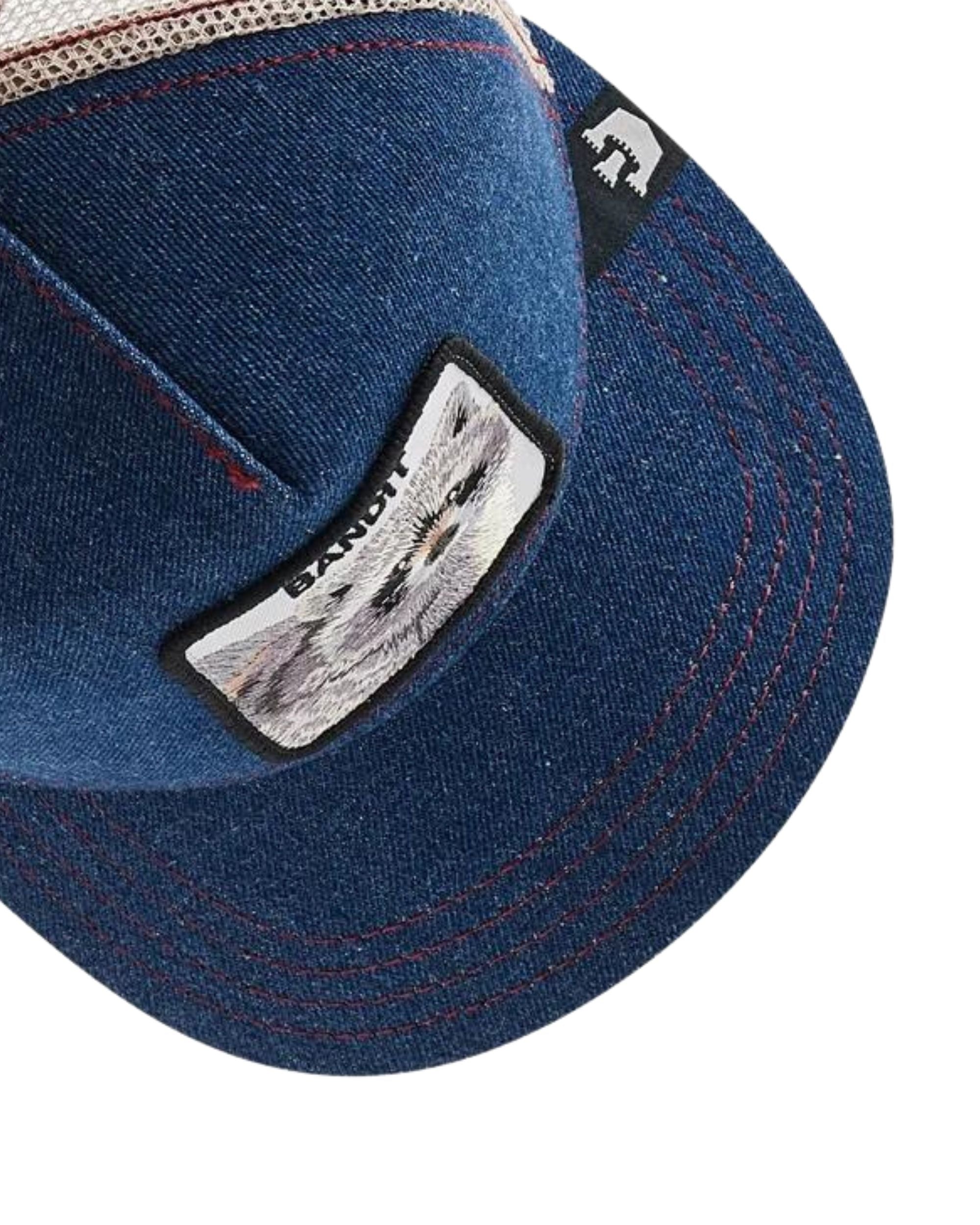 Goorin Bros. Cappellino Trucker Cap Denim Collection 'the Bandit' Blu Beige Unisex