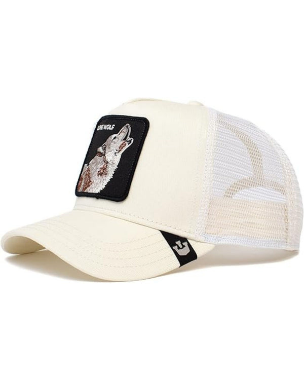 Goorin Bros. Trucker Cap Cappellino Animal Farm 'lone Wolf' Bianco Unisex