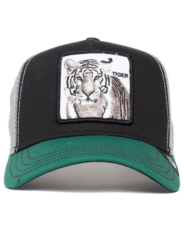 Goorin Bros. Trucker Cap Cappellino Animal Farm 'the White Tiger' Verde Unisex