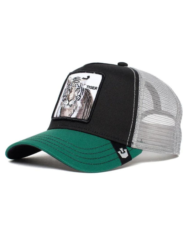 Goorin Bros. Trucker Cap Cappellino Animal Farm 'the White Tiger' Verde Unisex-2