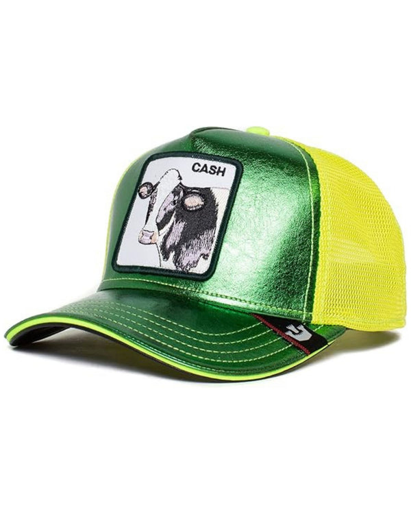 Goorin Bros. Trucker Cap Edizione Speciale Fluo Patch Animale 'cash Cow' Verde Unisex