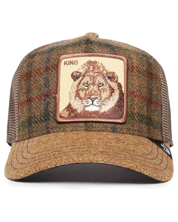 Goorin Bros. Cappelino Trucker 'moon Lion' Effetto Plaid Marrone Unisex