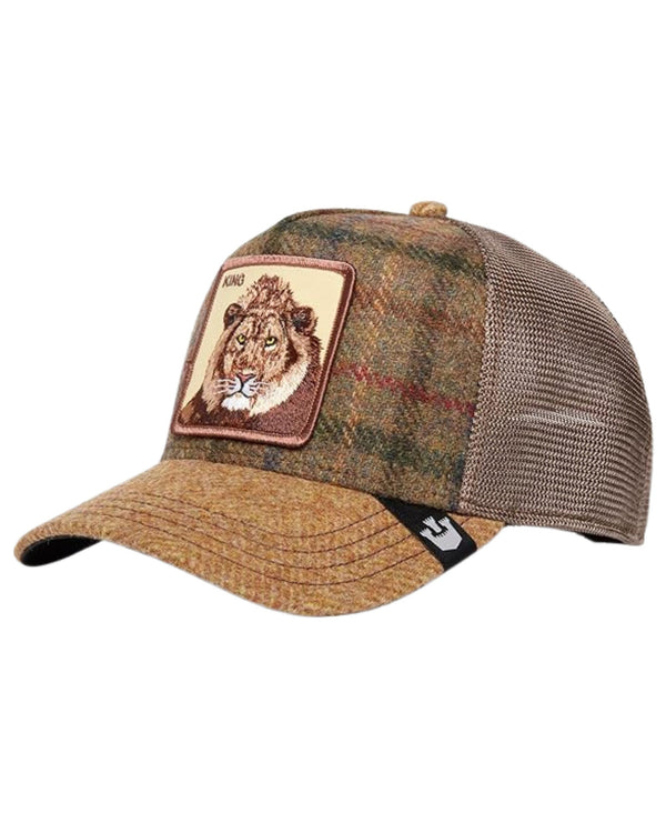 Goorin Bros. Cappelino Trucker 'moon Lion' Effetto Plaid Marrone Unisex-2